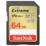 SanDisk 64 GB Extreme SD UHS-I Memory Card with Up to 170 MB/Sec Read Speed