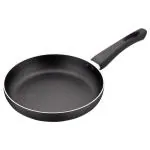 Home One Black Aluminium Non-Stick Induction Base Fry Pan 24 cm