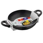 Home One Black Non Stick Induction Base Kadhai 26 cm