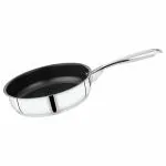 Home One Silver Non Induction Base Fry Pan 24 cm With Stainless Steel Handle