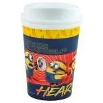 Servewell Multicolor Melamine Minions Small Kids Sipper with Lid 350 ml