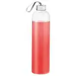 Borosil Smile Glass Bottle with Stainless Steel Lid 1 L