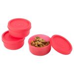 Signoraware 1.1 Litres Modular Storage Container With Lid | Food Grade Bpa-Free Plastic Jar Boxes | Freezer Microwave Safe Leak-Proof | Unbreakable Kitchen Organizers (Oval 1100ml | Set 3 Mod Blue)