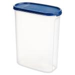 Signoraware 500ml Oval No.1 Modular Multi-Purpose Plastic Containers With Lid For Kitchen Storage | Food Grade Bpa Free Leak Proof | Spices Atta Grains And More Organizers (500ml, Mod Blue)
