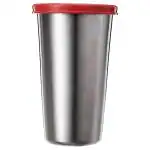 Signoraware Stainless Steel Tumbler with Red Lid 370 ml
