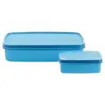 Signoraware Blue Plastic Lunch Box 1 L (2 pcs)