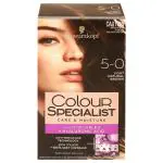Schwarzkopf Colour Specialist Permanent Hair Colour, Light Natural Brown (5.0) 165 ml