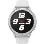 Dizo Watch R Talk Go by Real Me Techlife, 10 Day Battery, Health Sensors, High Resolution Display, One Year Warranty (Silver White)