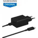 Samsung 45 W Adapter with Type C to C cable, Super Fast Charging 2.0, 5 A, Cable Length 100 cm, Compatible with Galaxy Note 10+, Note 10+ 5G, A91, Black
