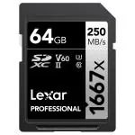 Lexar Professional 1667x 64 GB Silver Series SDXC Memory Card