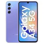 Samsung Galaxy A34 5G 256 GB, 8 GB RAM, Awesome Violet, Mobile Phone