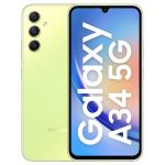 Samsung Galaxy A34 5G 128 GB, 6 GB RAM, Awesome Lime, Mobile Phone