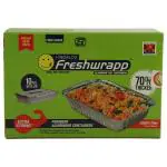 Freshwrapp Premium Aluminium Foil Container With Lid 750 ml (10 pcs)