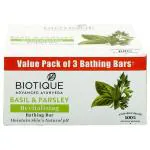 Biotique Basil and Parsley Revitalizing Soap 125 g (Pack of 3)