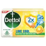 Dettol 2x Menthol Lime Cool Soap Bar 125 g