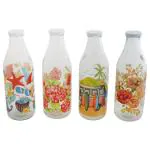 Home One Printed Glass Milk Bottle 1000 ml