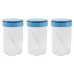 Home One Plastic Assorted Ringo Container ( Set of 3 ) 1450 ml