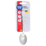 Home One Silver Stainless Steel Apple Baby Spoon (Set of 4)