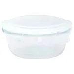 Home One Round Borosilicate Glass Lock Container 400 ml