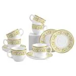 Cello Divine Cup and Saucer 12 pcs - Design / Colour may vary