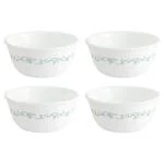 Corelle White Vitrelle Glass Curry Bowl 828 ml (Pack of 4)