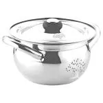 Kitchen Krafts Apple Shape Stainless Steel Handi with Lid 2 L