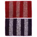Status Cotton Water Absorbing Door Mat (38X58cm)(Red+Purple)