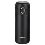 Borosil Traveller Black Stainless Steel Flask 300 ml