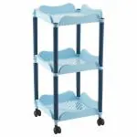 Mastercook Cuba Blue Plastic Trolley 57x28x28 cm