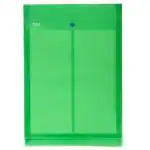 Saya Assorted Plain Polypropylene Sheet Vertical Button Envelope Size - Free Size (Design/colour may vary)