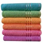 Cotton Bolls Textiles Luxury Series Soft Touch Variant Hand Towel - 400 Gsm 35X50 Cm (Multicolor, Set Of 6)
