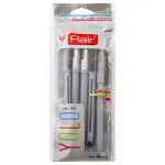 Flair Yolo Black Plastic Ball Pen 5 pcs (Pouch)