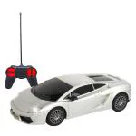 Frendo Remote Control Car High Speed Silver Car |C-Type Rechargeable Car for Kids 1:24 Scale