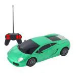 Frendo Remote Control Car High Speed Green Car |C-Type Rechargeable Car for Kids 1:24 Scale