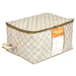 Kuber Industries Ivory Under Bed Storage Organiser & Blanket Cover
