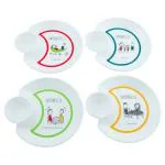 Servewell Happiness Is Assorted Melamine Salsa Chips N Dip Plate