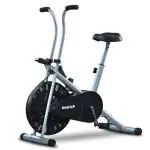 beatXP Tornado Airborne 1F(AB90) Air Bike Exercise Cycle for Home |Gym Cycle for Workout With Adjustable Cushioned Seat | Non-Slip Pedals | Fixed Handles With 6 Months Warranty (Silver/Black), Exercise Bikes