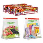 Shalimar Medium Plastic Zip Lock Bags with Slider (Pack of 3)