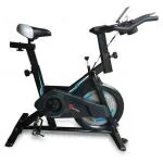 PowerMax Fitness Bs-150 Spin Exercise Bike For Home Use [10Kg Flywheel,Max User Weight 110Kg,Lcd Display,Belt Drive,3Pc Crank,Anti-Slip Pedal&Adjustable Seat] 1 Year Manufacturer Warranty,Black