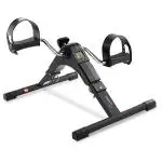 PowerMax Fitness BS-MINI Cycle Pedal Exerciser with Adjustable Resistance and Digital Display - For Light Leg and Arm Exercise and Physiotherapy at Home