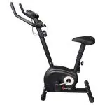 PowerMax Fitness BU-510-AL152 Steel Exercise Upright Bike, Black, Max user weight 100KG