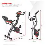 PowerMax X Marvel MB-165 Captain America Edition Exercise Spin Bike With 13KG Flywheel, iPad & Bottle holder, Adjustable handle with Handgrips and Heart Rate Sensors For Home Workout, blue