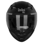Steelbird Raptor Dashing Full Face Helmet, Black Helmet, ISI Certified Motorbike helmet (Size L)
