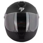 Steelbird Zoom Plus Dashing Full Face Helmet, Black Helmet, ISI Certified Motorbike helmet (Size L)