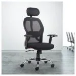 CELLBELL Tauras Lite C100 Mesh High Back Office Chair/Study Chair/Computer Chair/Revolving Chair/Desk Chair for Work from Home Metal Base Seat Height Adjustable Chair Black | DIY