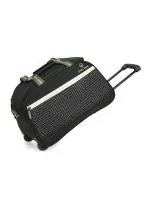 Stony Brook by Nasher Miles Maze Polyester Small 51cm Black Fluorescent Green Wheel Duffle Trolley