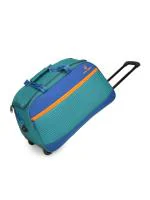 Stony Brook by Nasher Miles Maze Polyester Medium 61cm Teal Blue Wheel Duffle Trolley