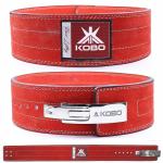 Kobo Weight Lifiting Power Lifting Lever Belt-Medium WTB-08 Red-M