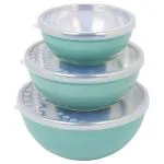 Amson Eco Green Stainless-Steel Bowl 3 pcs (500 ml + 1000 ml + 1500 ml)