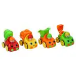 Toymaxx Builder Series Pack of 4 | Mixer, Tanker,JCP & Dumper | Frcition Toys | Kids Toys Age 3+ Year Old